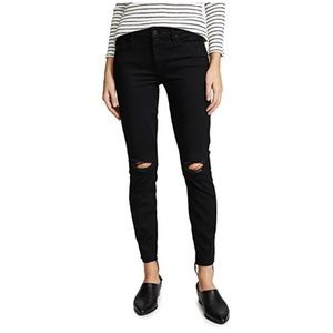 MOTHER The Looker Frayed Ankle Jeans In Guilty As Sin